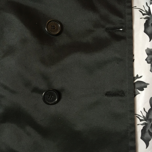 Black Spring/Fall Jacket with rose pattern lining - Picture 7 of 8